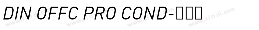 DIN OFFC PRO COND字体转换
